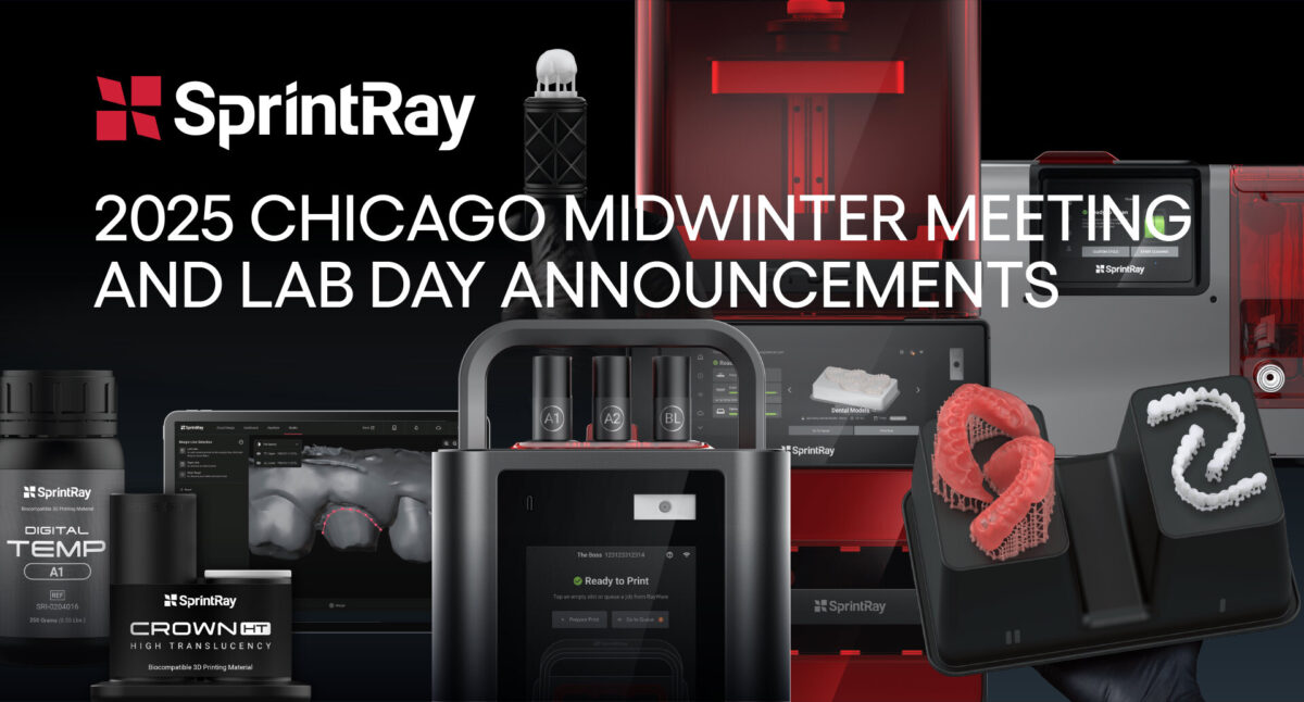 SprintRay’s Next-Gen Materials and Multi-Material Printing to Break Cover at 2025 Chicago Midwinter Meeting and Lab Day